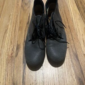 Wolky Walking Boots Black Leather Lace-Up Ankle Boots EU 38